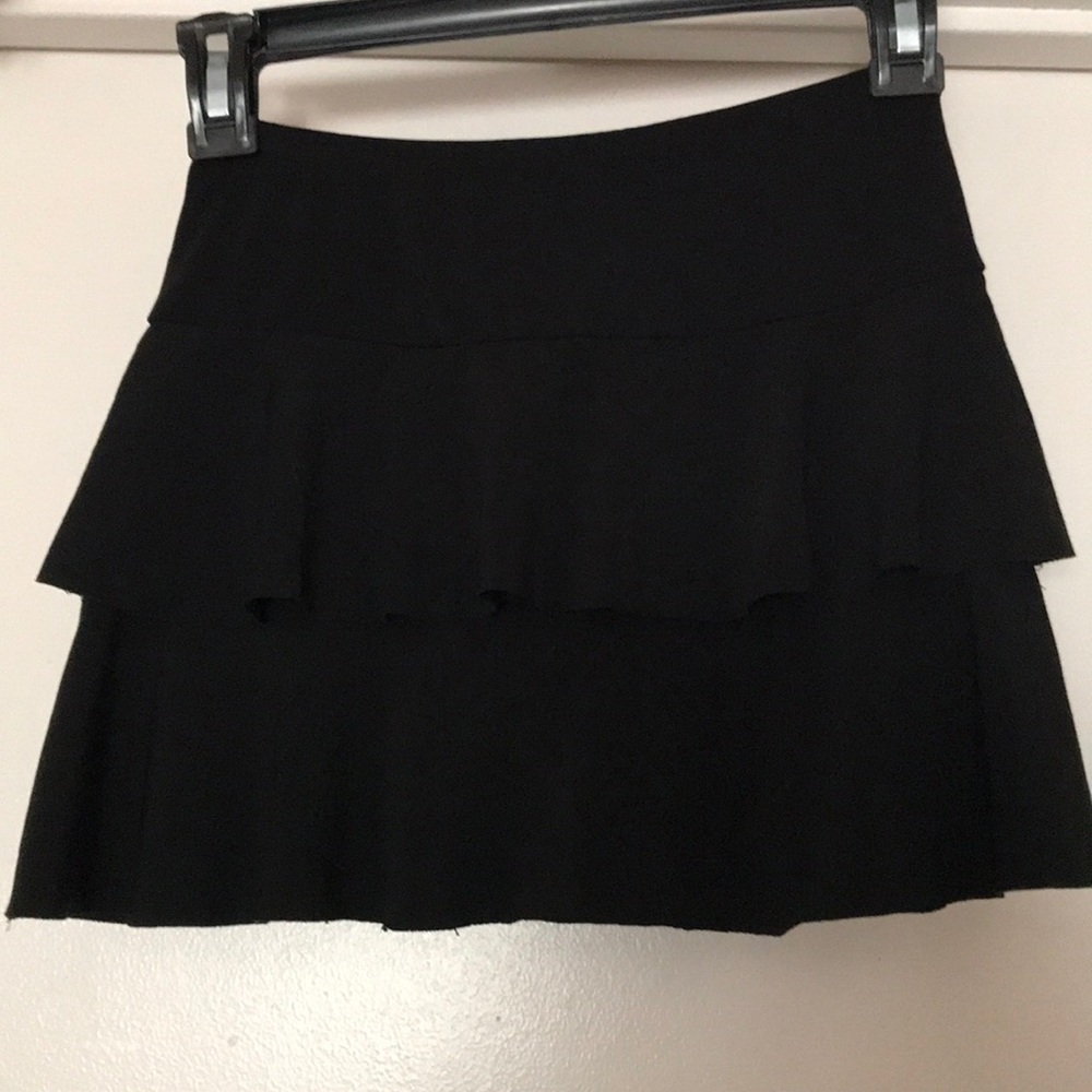 Periscope Black ruffle skirt